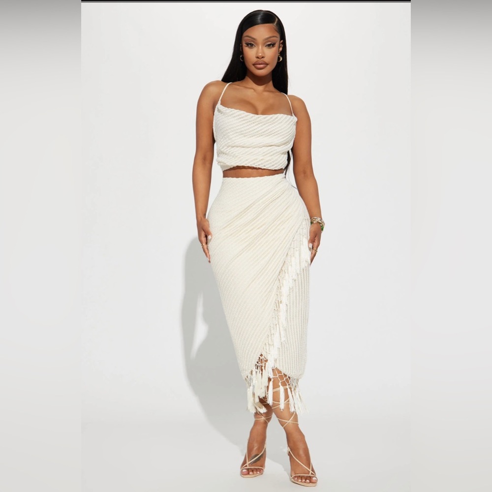 White two piece dress set NWT